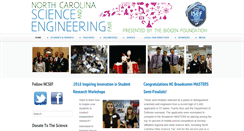 Desktop Screenshot of ncsciencefair.org